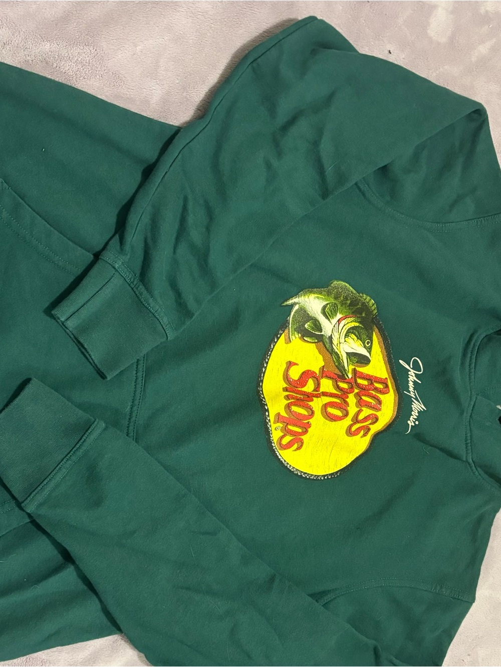 Bass Pro Shops Graphic Hooded Sweatshirt - Dark Green